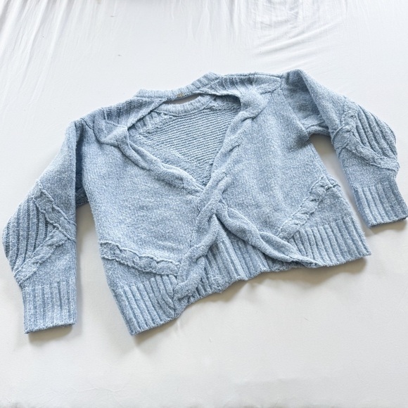 For Love & Lemons Women's Carley Cropped Sweater Size Medium - Picture 3 of 6